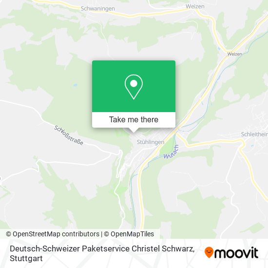 Карта Deutsch-Schweizer Paketservice Christel Schwarz