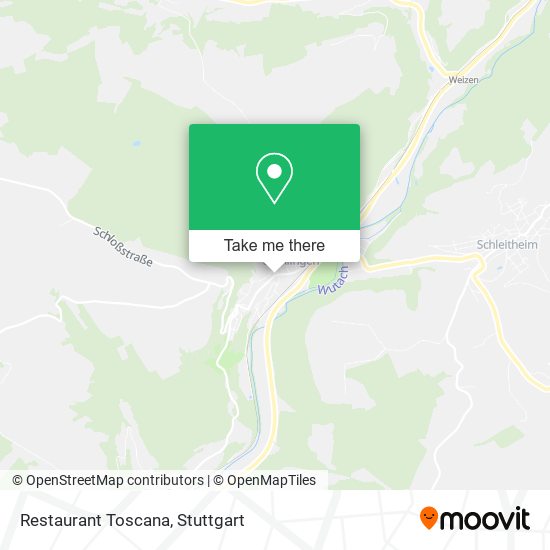 Restaurant Toscana map