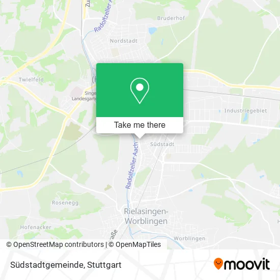 Карта Südstadtgemeinde