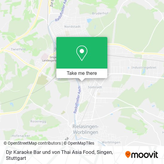 Карта Djr Karaoke Bar und von Thai Asia Food, Singen