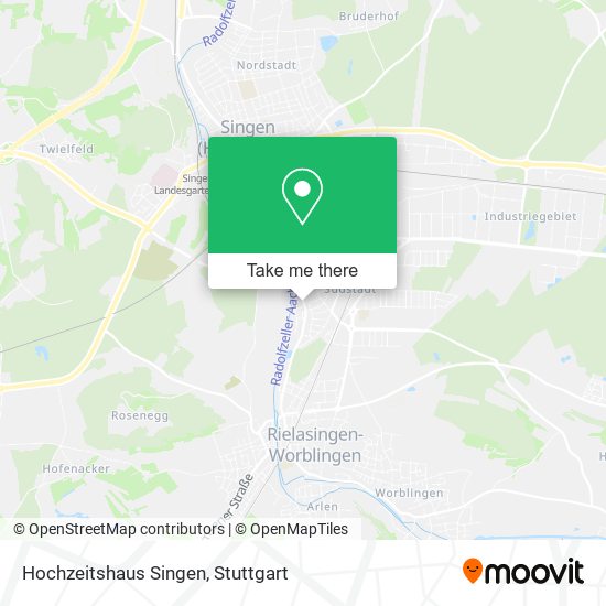 Hochzeitshaus Singen map