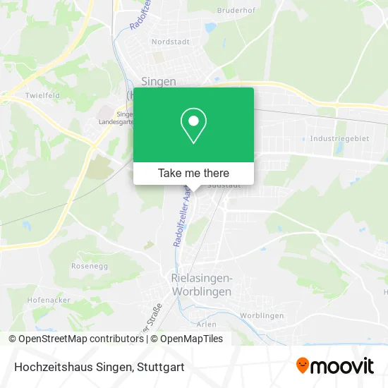 Карта Hochzeitshaus Singen