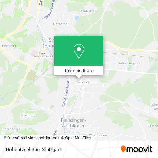 Карта Hohentwiel Bau
