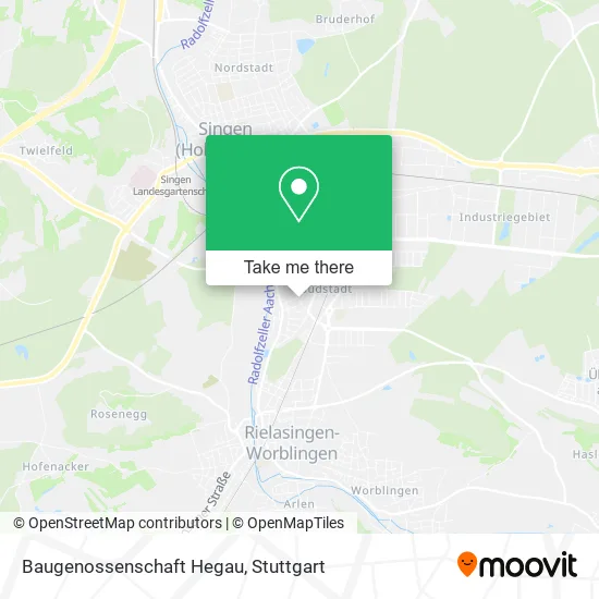 Карта Baugenossenschaft Hegau