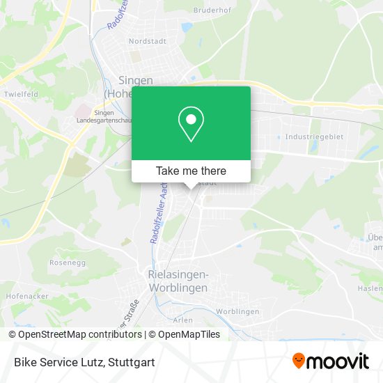 Bike Service Lutz map