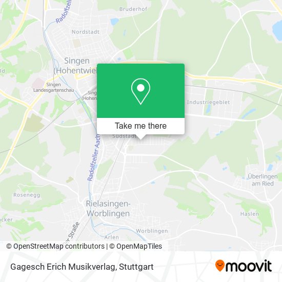 Карта Gagesch Erich Musikverlag