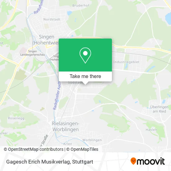 Карта Gagesch Erich Musikverlag