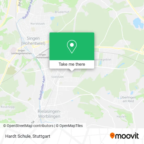 Hardt Schule map
