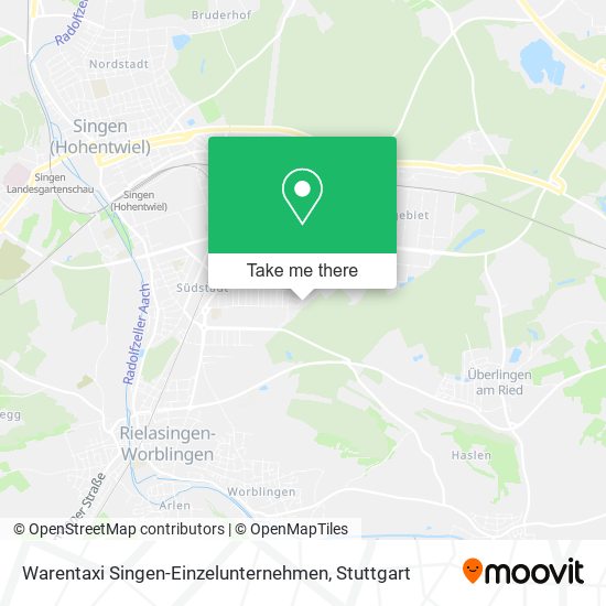 Warentaxi Singen-Einzelunternehmen map