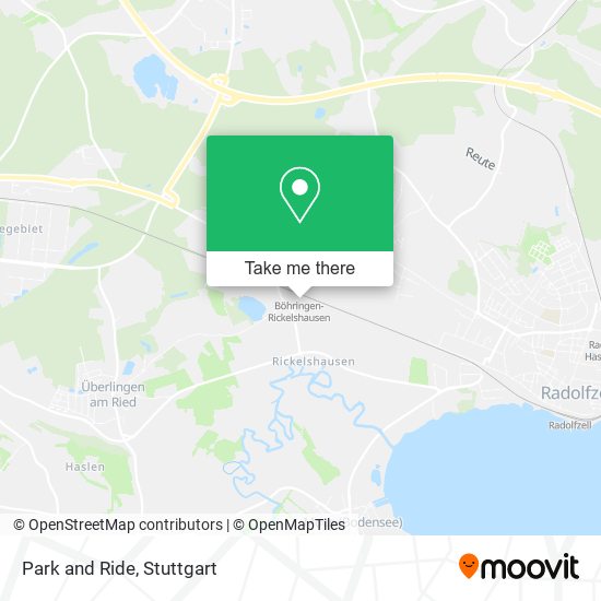 Park and Ride map