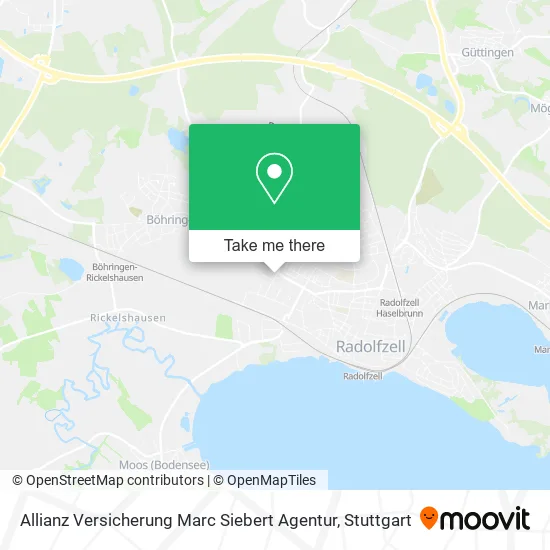 Карта Allianz Versicherung Marc Siebert Agentur