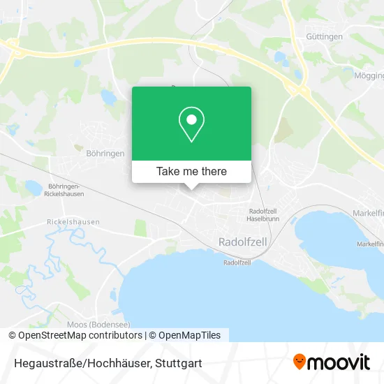 Карта Hegaustraße/Hochhäuser