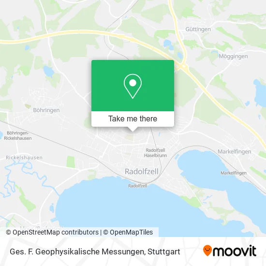 Карта Ges. F. Geophysikalische Messungen