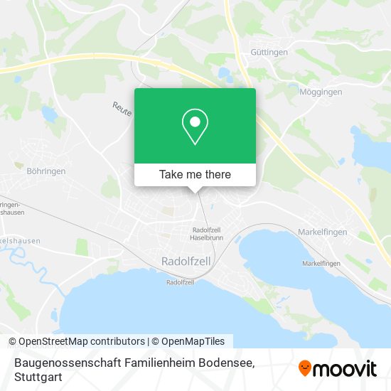 Baugenossenschaft Familienheim Bodensee map