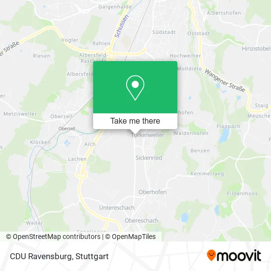 CDU Ravensburg map