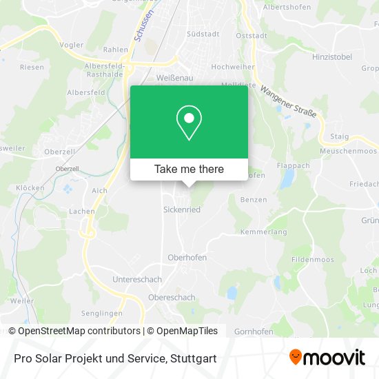 Pro Solar Projekt und Service map