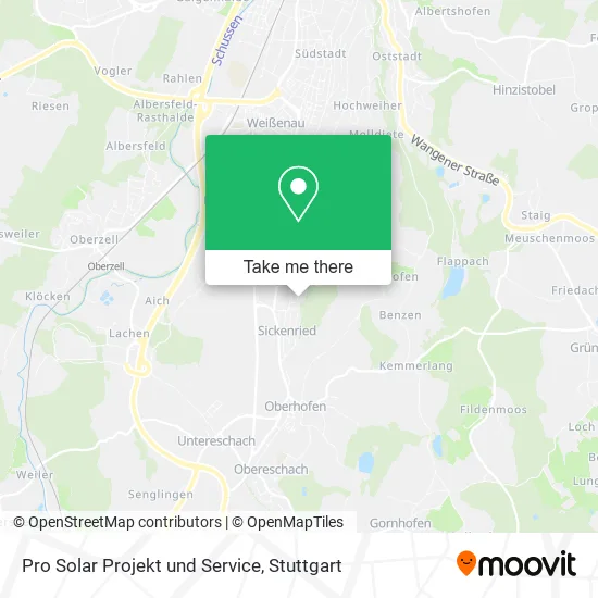 Карта Pro Solar Projekt und Service