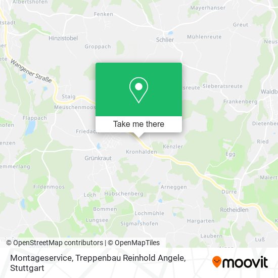 Montageservice, Treppenbau Reinhold Angele map