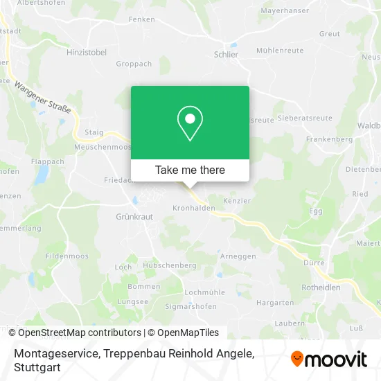 Карта Montageservice, Treppenbau Reinhold Angele