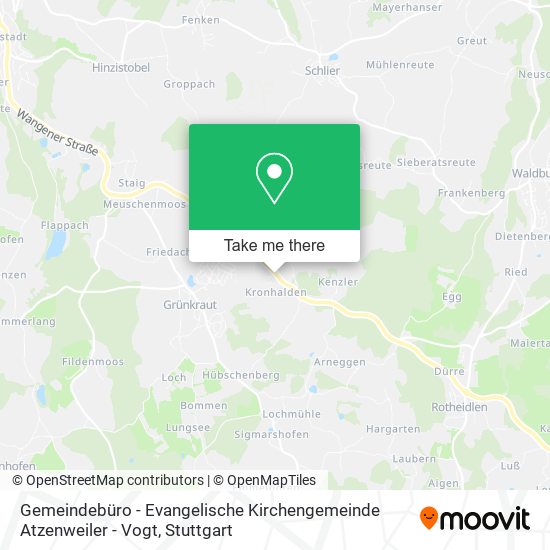 Gemeindebüro - Evangelische Kirchengemeinde Atzenweiler - Vogt map