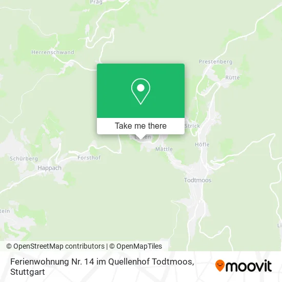 Карта Ferienwohnung Nr. 14 im Quellenhof Todtmoos