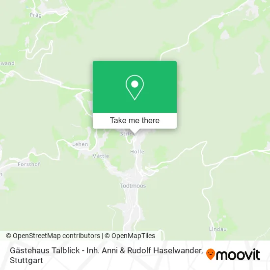 Карта Gästehaus Talblick - Inh. Anni & Rudolf Haselwander
