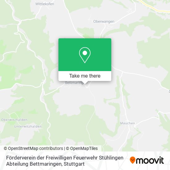 Карта Förderverein der Freiwilligen Feuerwehr Stühlingen Abteilung Bettmaringen