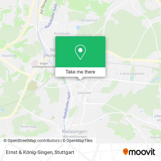 Ernst & König-Singen map