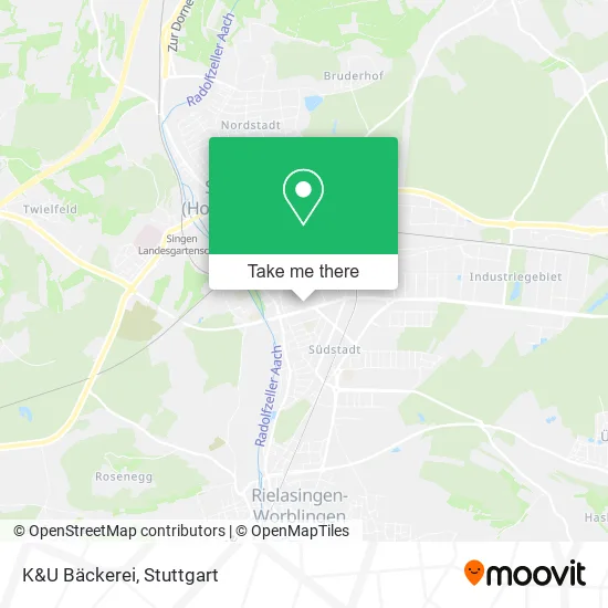 Карта K&U Bäckerei