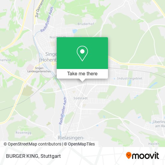 BURGER KING map