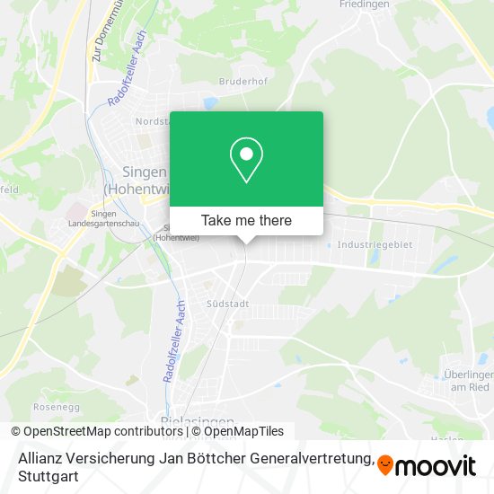 Карта Allianz Versicherung Jan Böttcher Generalvertretung
