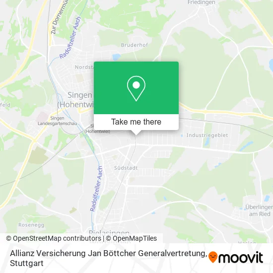 Карта Allianz Versicherung Jan Böttcher Generalvertretung