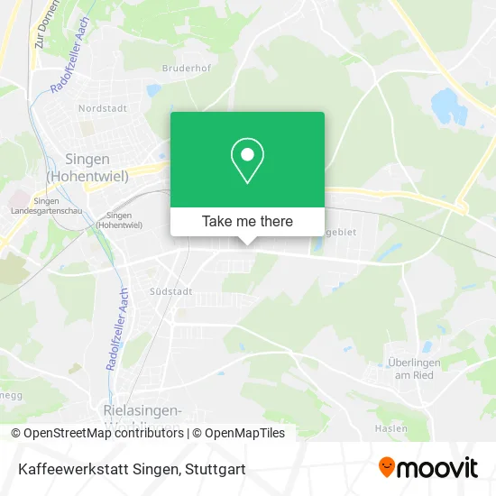 Карта Kaffeewerkstatt Singen