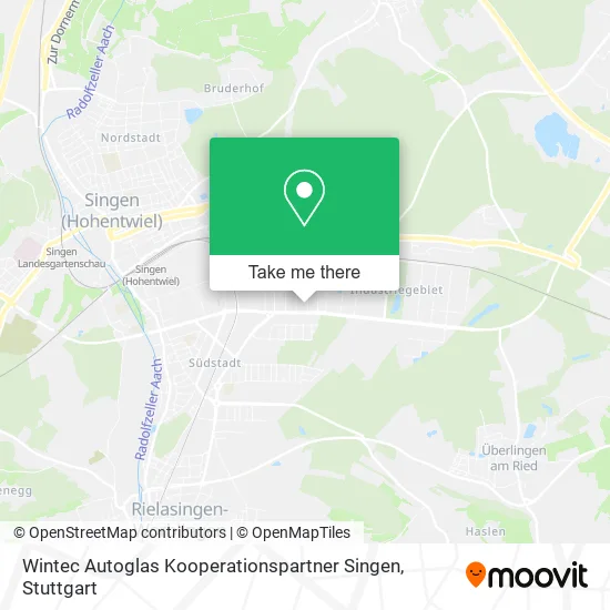 Карта Wintec Autoglas Kooperationspartner Singen