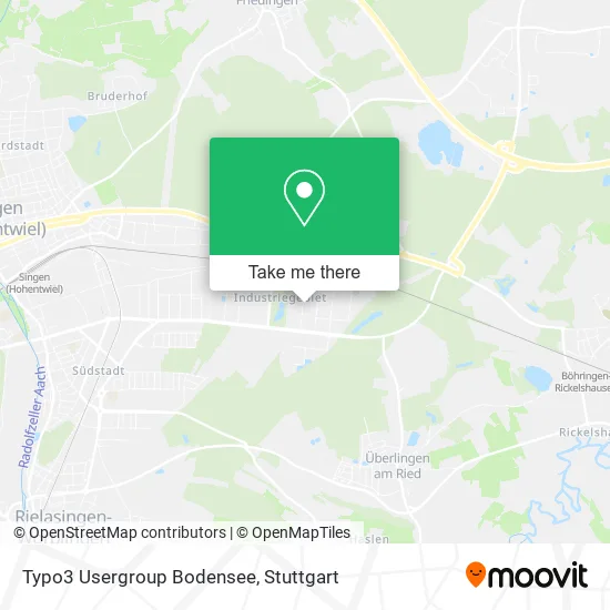 Карта Typo3 Usergroup Bodensee