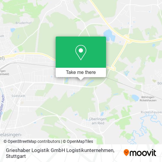 Grieshaber Logistik GmbH Logistikunternehmen map