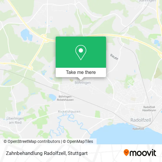 Карта Zahnbehandlung Radolfzell
