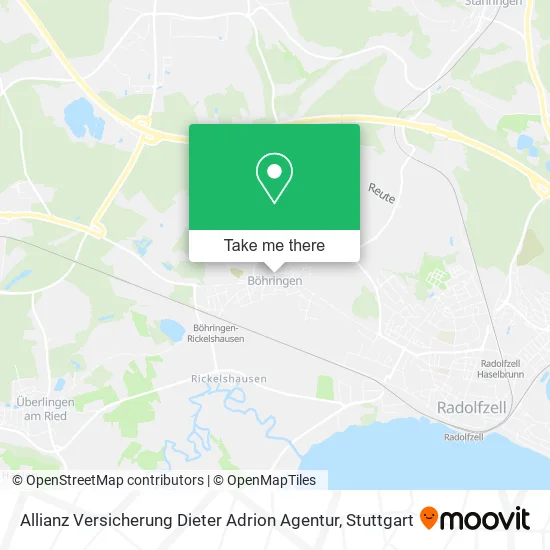 Карта Allianz Versicherung Dieter Adrion Agentur