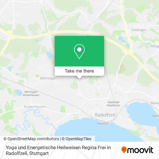 Карта Yoga und Energetische Heilweisen Regina Frei in Radolfzell