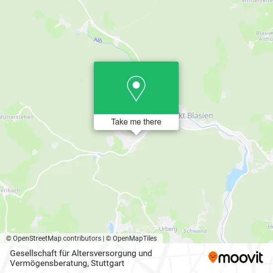 Карта Gesellschaft für Altersversorgung und Vermögensberatung
