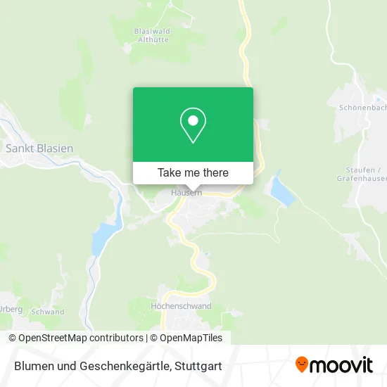 Карта Blumen und Geschenkegärtle