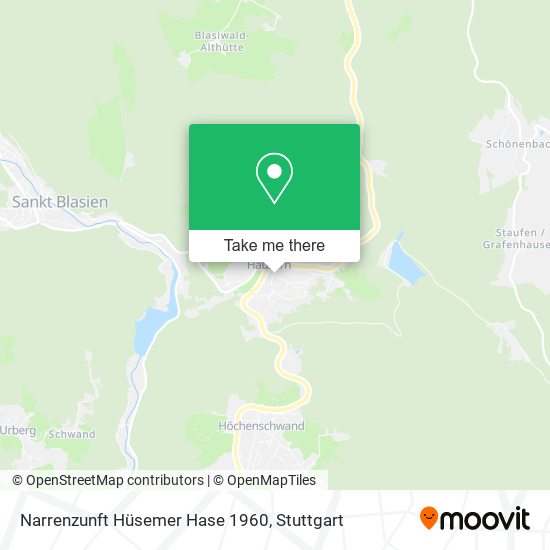 Narrenzunft Hüsemer Hase 1960 map