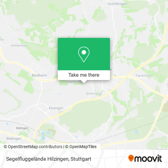 Карта Segelfluggelände Hilzingen