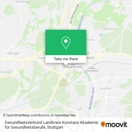 Карта Gesundheitsverbund Landkreis Konstanz Akademie für Gesundheitsberufe