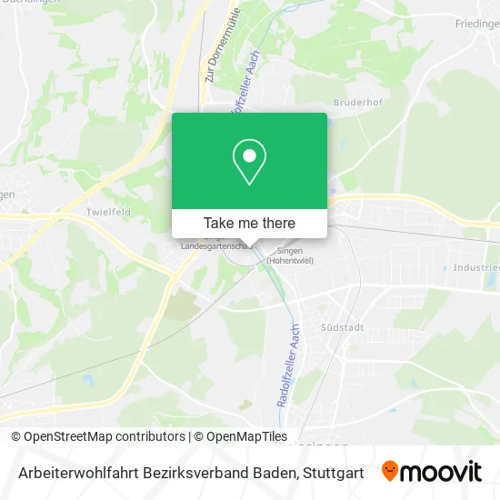 Карта Arbeiterwohlfahrt Bezirksverband Baden