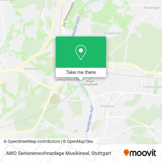 Карта AWO Seniorenwohnanlage Musikinsel