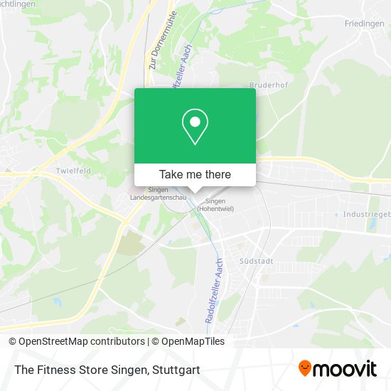 The Fitness Store Singen map