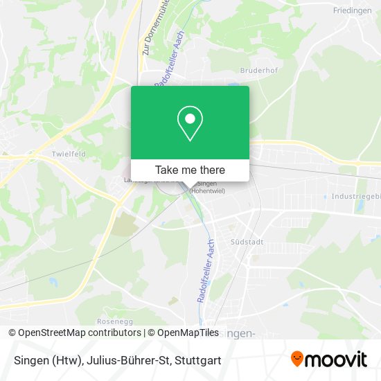 Singen (Htw), Julius-Bührer-St map