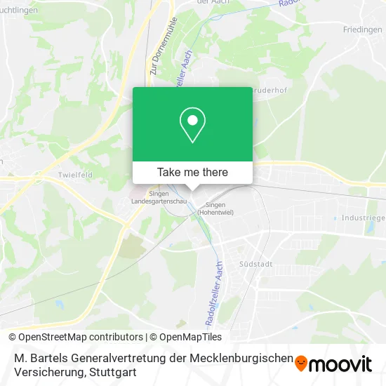 Карта M. Bartels Generalvertretung der Mecklenburgischen Versicherung