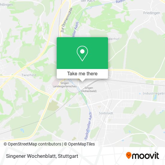 Singener Wochenblatt map